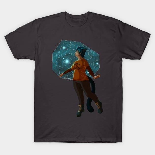 Mae - Shapes (Night in the Woods) T-Shirt by CoffeeOtter